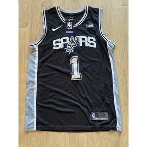 San Antonio Spurs Nike Victor Wembanyama Jersey Size XL “Self” Sponsor Patch